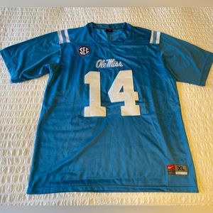 Inspired Ole Miss powder blue jersey size xl